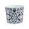 12" Oriental Blue and White Classic Round Metal Planter
